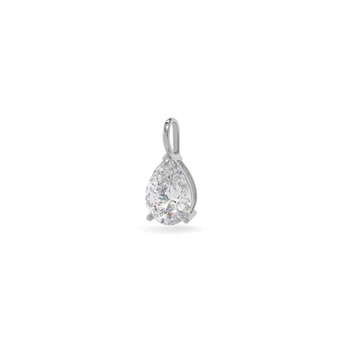 Adora Fine Jewelry 14K Gold Lab Grown Moissanite Solitaire Pendant | USA Made