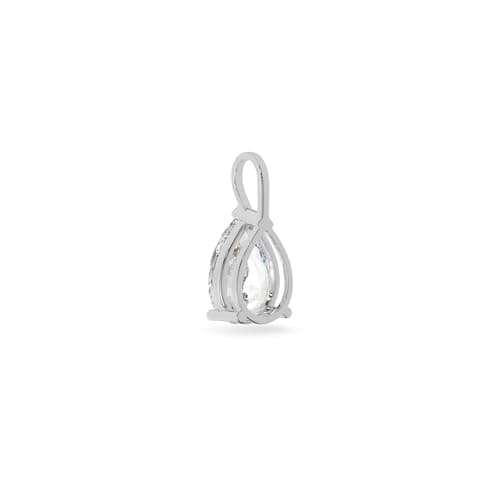 Adora Fine Jewelry 14K Gold Lab Grown Moissanite Solitaire Pendant | USA Made