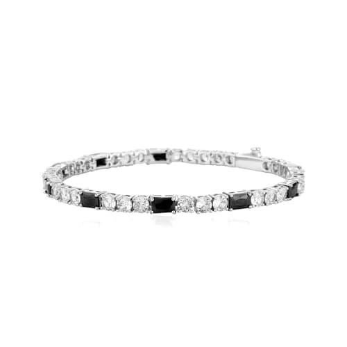 YOSZO Classic 14K Gold Plated Diamond Silver Chain Bracelet