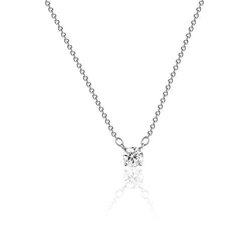 MIDEEO CZ Diamond Layered Pendant Necklace for Women