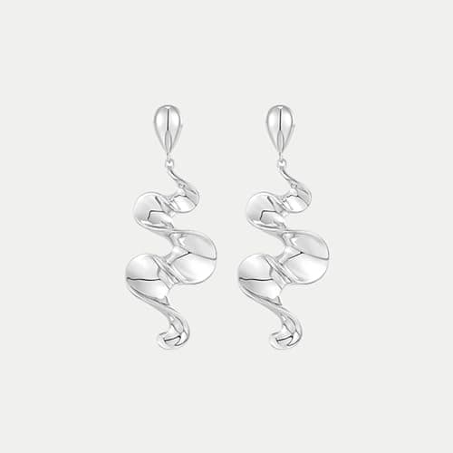 INNERDIVA Gold Hypoallergenic Abstract Geometric Boho Earrings