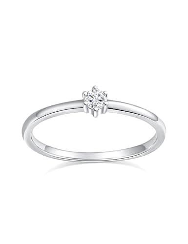 Refined Title: IMOLOVE Moissanite Solitaire Engagement Rings for Women