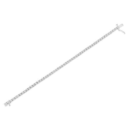 Original Classics 1.0 White Diamond Bezel Tennis Bracelet - I-J Color, I3 Clarity