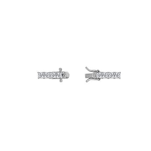 Amazon Essentials Sterling Silver Tennis Bracelet Set with Round Cut Infinite Elements CZ
