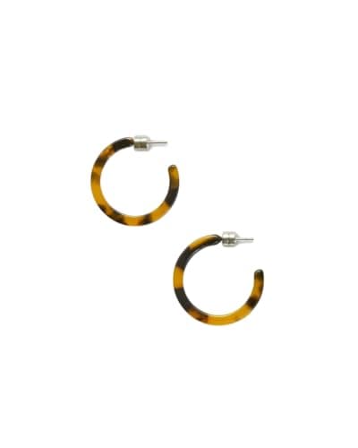 MACHETE Circle Hoop Earrings in Acetate Resin for Women