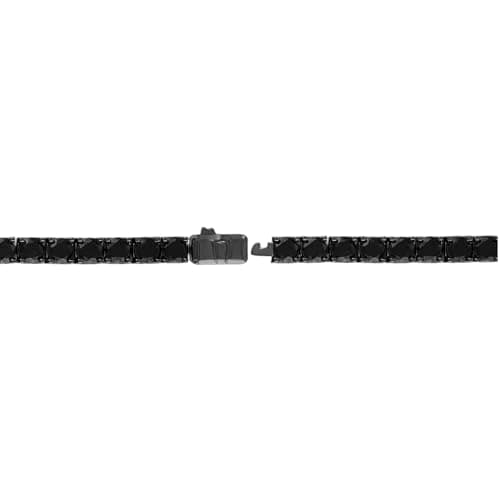Bulova Men's Classic Black Ruthenium Plated Tennis Bracelet