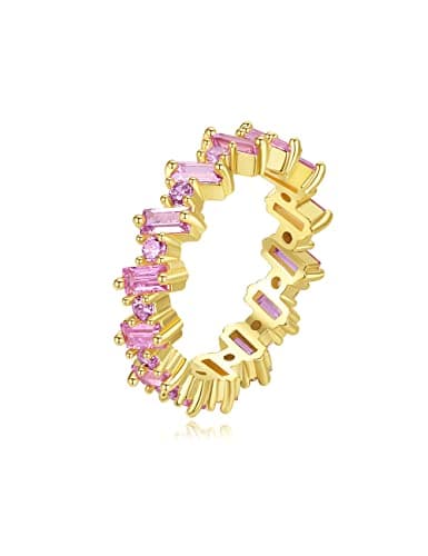 Gold Plated Eternity Band Ring for Women