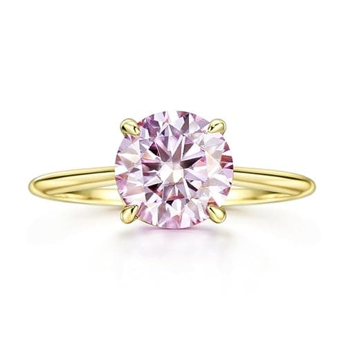 Michooyel 18K Gold Plated Moissanite Engagement Ring for Women