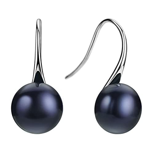 Michooyel Sterling Silver Freshwater Pearls Dangle Earrings for Women