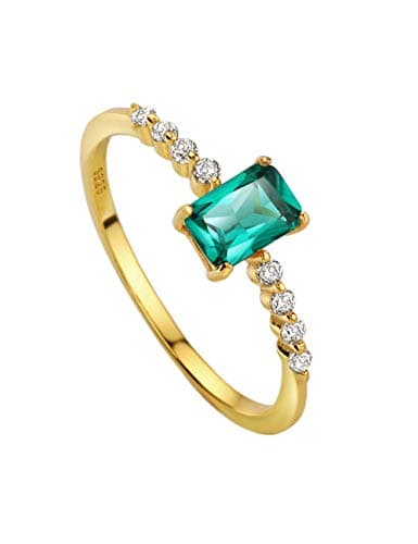 Michooyel S925 Dainty Birthstone Rings for Women