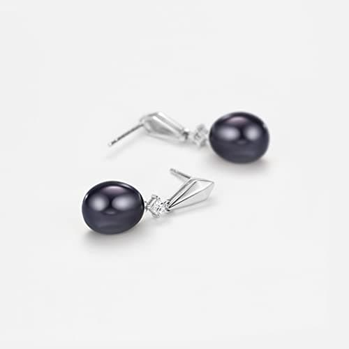 Michooyel S925 Freshwater Pearl Earrings for Women