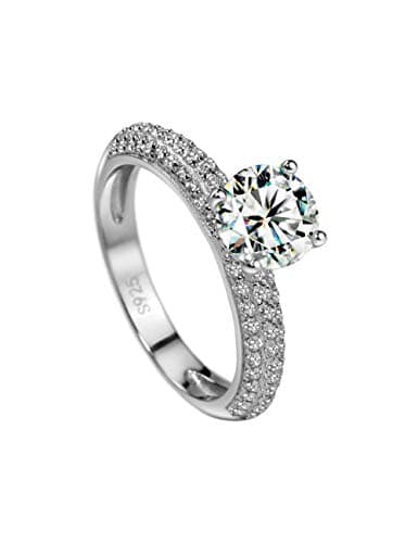 Michooyel 1.0ct Moissanite Engagement Ring Set for Women