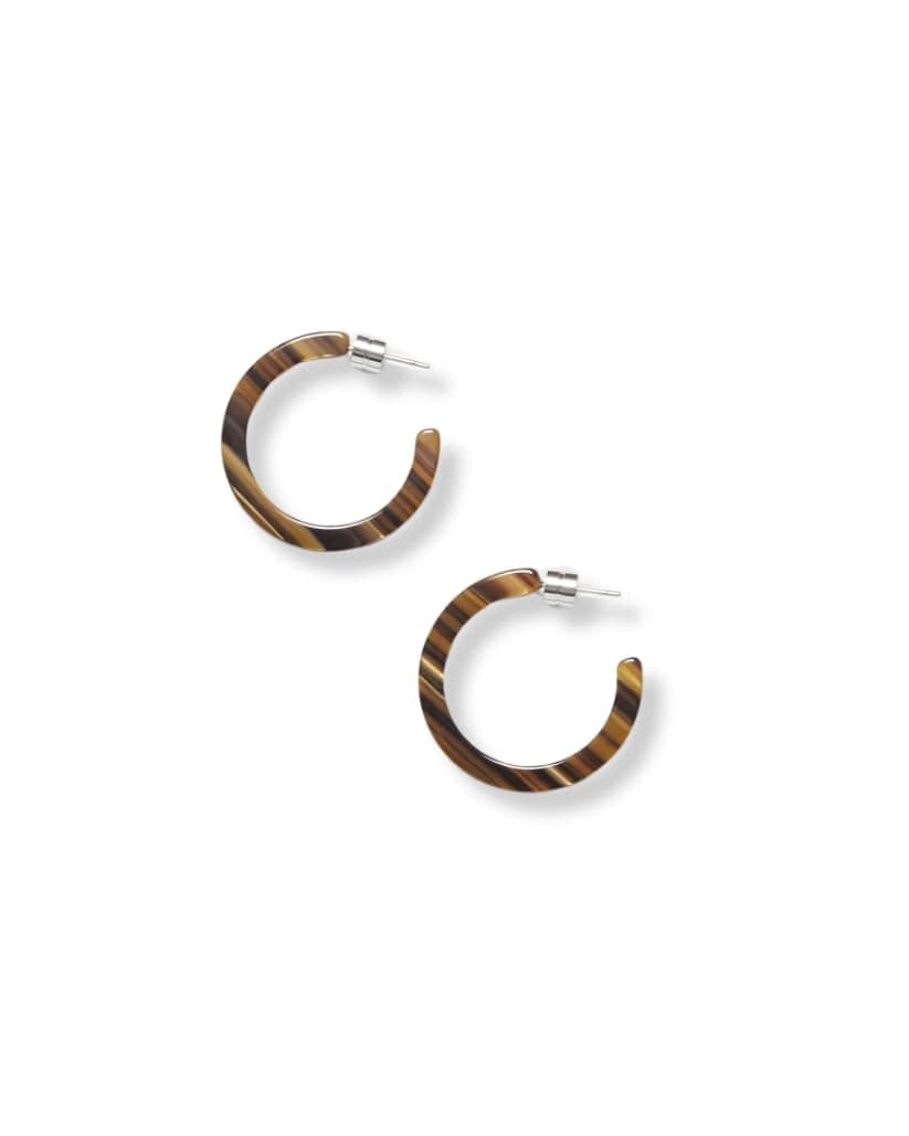 MACHETE Circle Hoop Earrings in Acetate Resin for Women