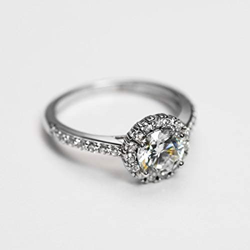 Michooyel 1.0ct Moissanite Engagement Ring for Women