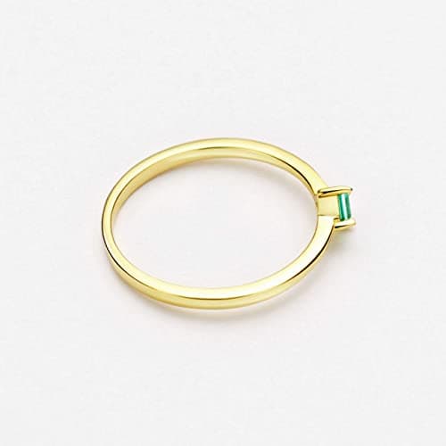 Michooyel 18K Gold Emerald Rings for Women