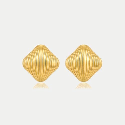 INNERDIVA Gold Circle Stud & Dangle Earrings for Women Jewelry Gift