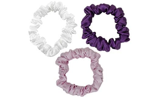 Celestial Silk Mulberry Scrunchies - Small, Plum, Pink, White