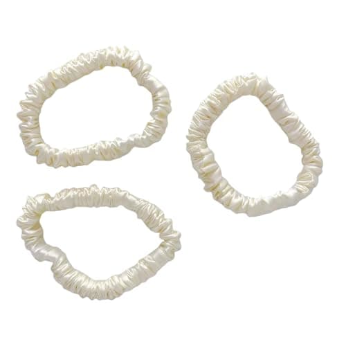 6 Color Purple Pure Mulberry Silk Scrunchies for Women Girls