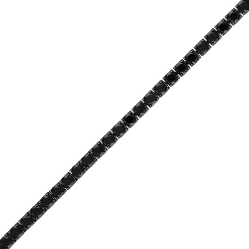 Bulova Men's Classic Black Ruthenium Plated Tennis Bracelet