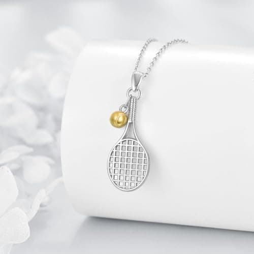 HOPEEZZ Sterling Silver Tennis/Baseball Pendant Jewelry Gifts for Men & Women