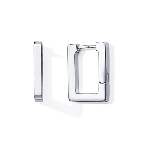 PavoI 14K Gold Plated 925 Sterling Silver Square Hoop Earrings