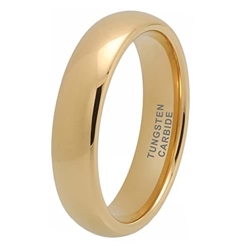 TUTISS 3mm-10mm Silver/Gold Tungsten Rings for Men & Women