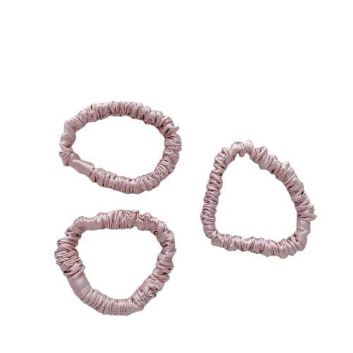 6 Color Purple Pure Mulberry Silk Scrunchies for Women Girls