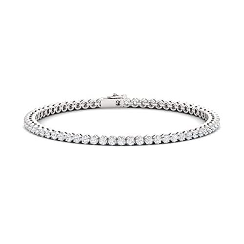 Diamondere 14k Gold Certified Diamond Tennis Bracelet, 1.00 Carat for Women, 7.5 Inch