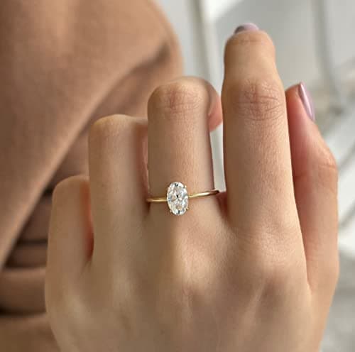Michooyel 18K Gold Moissanite Engagement Rings for Women
| Michooyel VVS Clarity Moissanite Wedding Bands for Women
| Michooyel 1/2/3CT Oval Cut Moissanite Rings D ColorWomen Engagement Rings