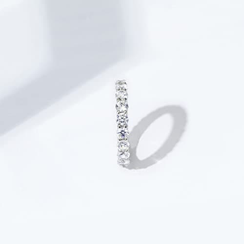 Amazon Essentials Sterling Silver Gold Plated Infinity Band Ring Set with Cubic Zirconia