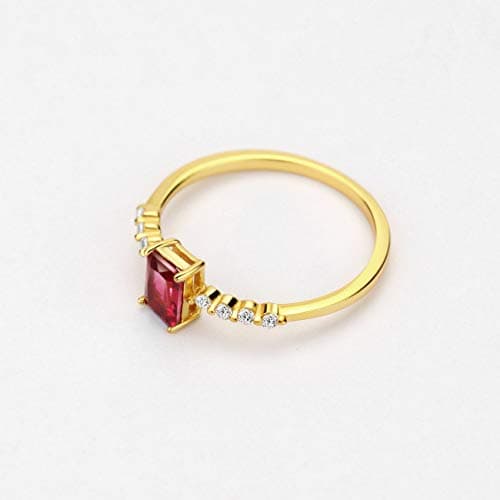 Michooyel S925 Dainty Birthstone Rings for Women