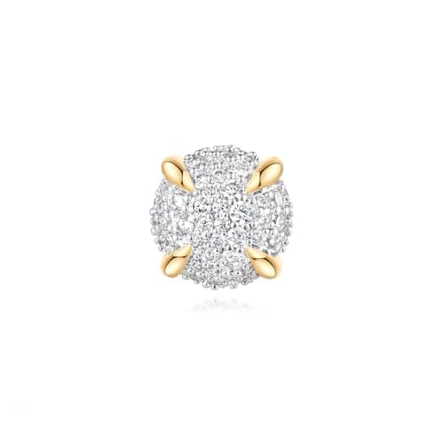 MYEARS Gold Plated Cubic Zirconia Stud Earrings