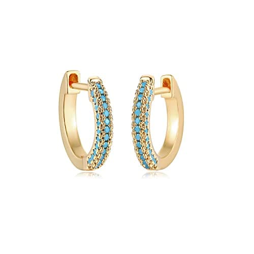 MYEARS Gold Hoop Huggie Earrings 14K Gold Filled Hypoallergenic Jewelry