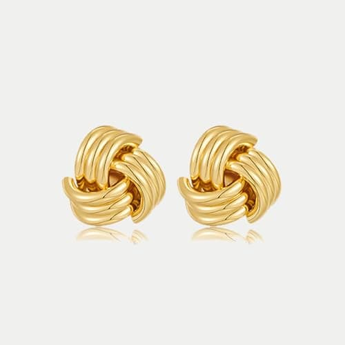INNERDIVA Gold Circle Stud & Dangle Earrings for Women Jewelry Gift