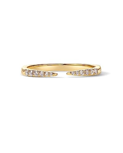 PavoI 18K Gold Plated Cubic Zirconia Eternity Ring | Women's Stacking Bands