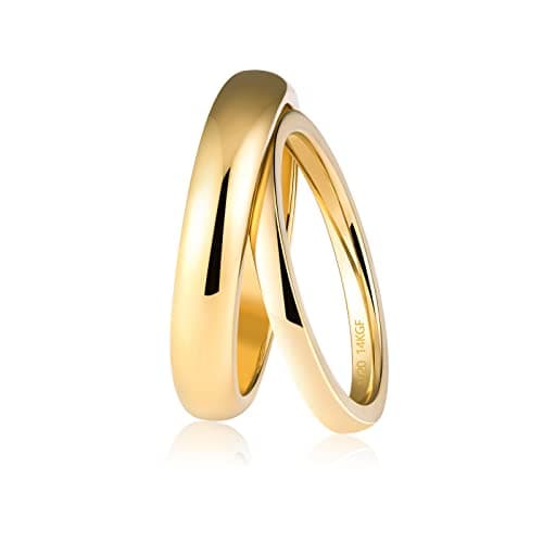 JINEAR 18K Gold Plated CZ Eternity Ring for Women