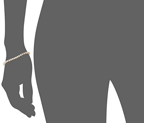 Amazon Essentials Sterling Silver Tennis Bracelet Set with Round Cut Infinite Elements CZ