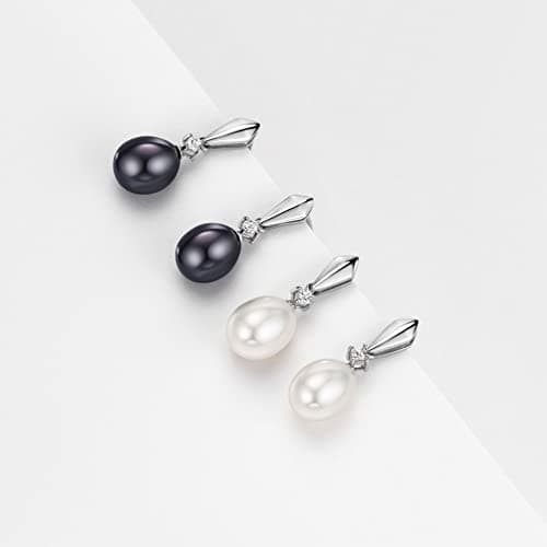 Michooyel S925 Freshwater Pearl Earrings for Women