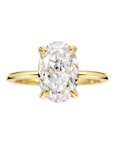 Michooyel 4.0ct Oval Cut Women's Engagement Ring