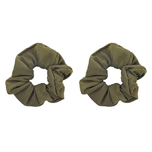 Solid Scrunchies (Tan) - Set of 2