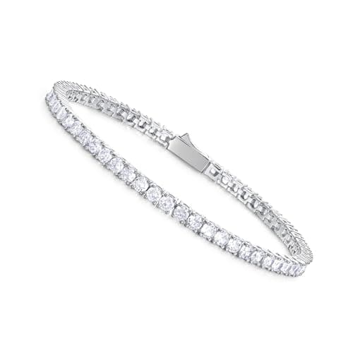 Luxfine 3mm Tennis Bracelet for Women & Men
