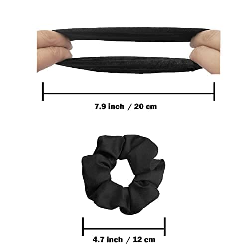 Refined Title:
IVARYSS Satin Scrunchies for Women, 12 Pack