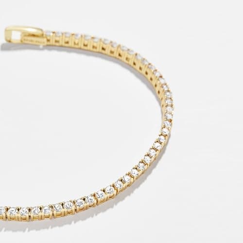BaubleBar Women's Gold-Plated Tennis Bracelet with CZ Stones