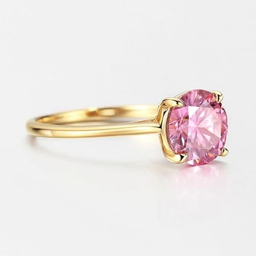 Michooyel 18K Gold Plated Moissanite Engagement Ring for Women, 2.0ct PINK/BLUE/GREEN/VIOLET Moissanite Solitaire Promise Ring, Round Brilliant Cut, VVS Simulated Diamond 925 Sterling Silver Rings

Refined Title:
18K Gold Plated Moissanite Women's