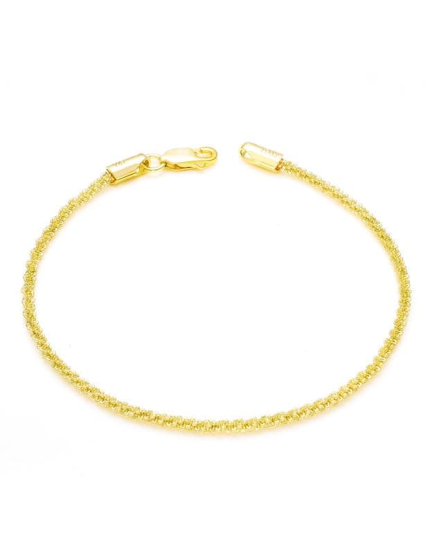 Waitsoul Diamond-Cut Silver/Gold Box/Rope Bracelet for Women/Men
