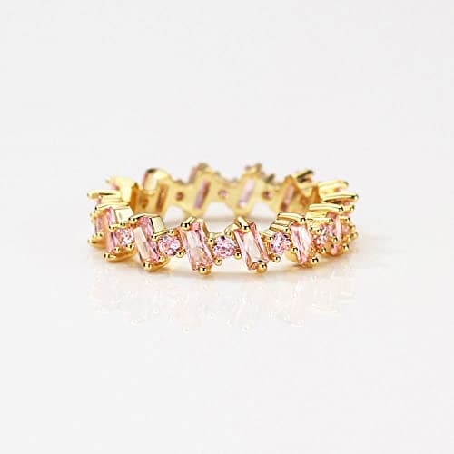 Gold Plated Eternity Band Ring for Women