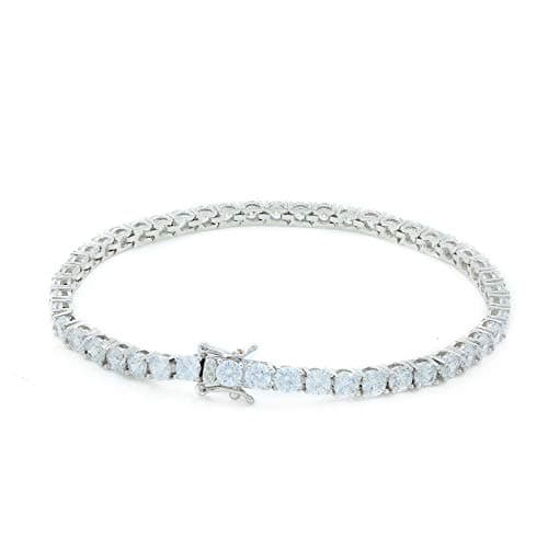 Bling Bling NY Anti-Tarnish 925 Sterling Silver 4mm Tennis Chain Choker Necklace 16-30"
