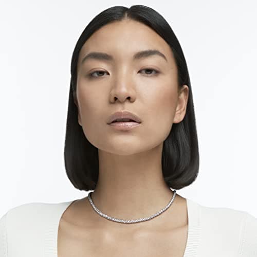 Swarovski Rhodium Rose Gold Crystal Elegance Necklace