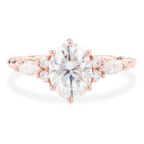 Juyoyo Moissanite Engagement Rings for Women in Sterling Silver or Gold Wedding Bands