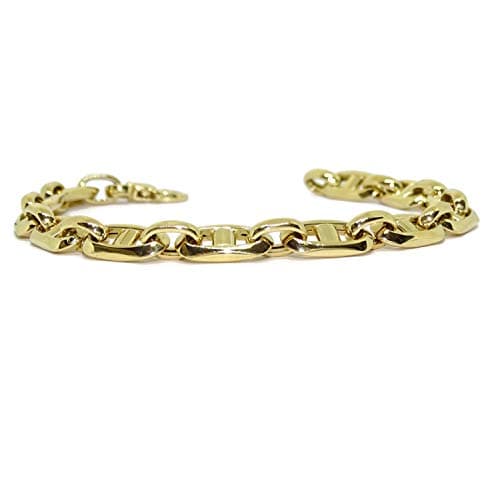 Never Say Never 18K Gold Mens Bangle 21.5cm | 8g Yellow Gold | Italian Jewelry | Gift